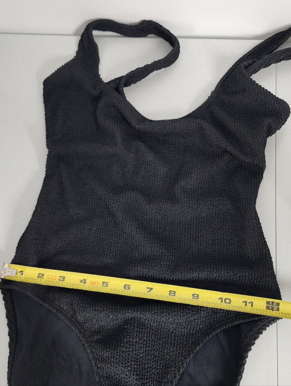 NEW Size S/M Good American One Piece Tank Swimsuit Black - Picture 7 of 8